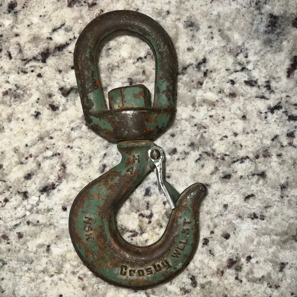 Crosby Genuine Eye‎ Slip Hook with Safety Latch 5 Ton Work Load Limit Green